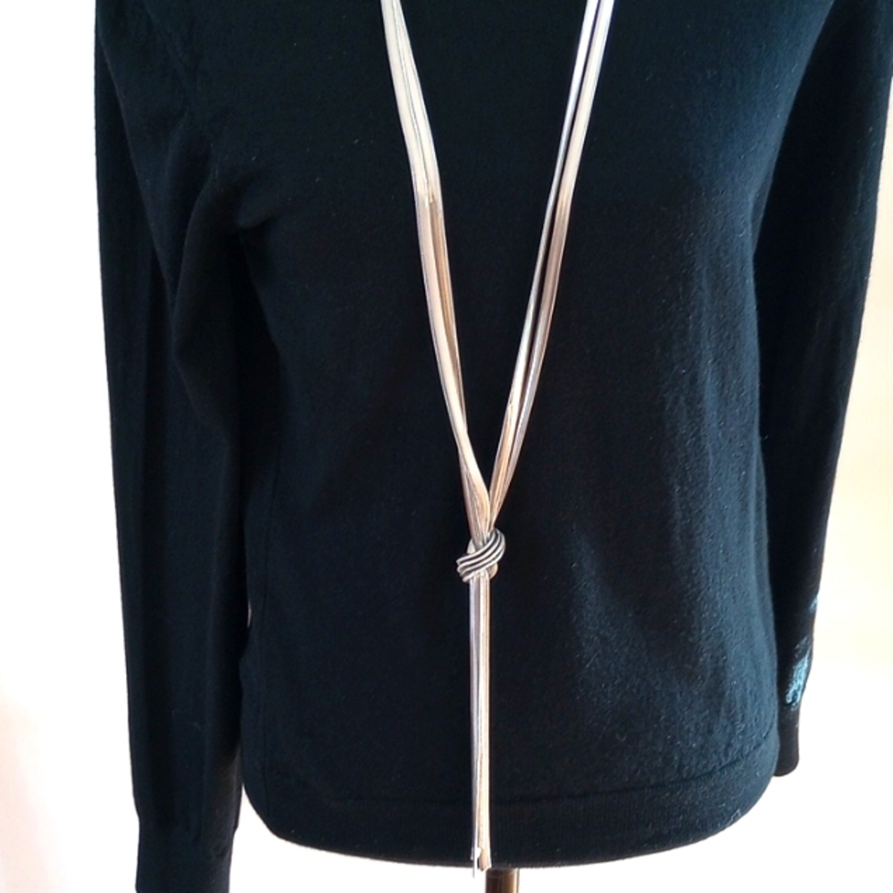 Express 2011 Lariat Double Snake Chain Necklace NWT